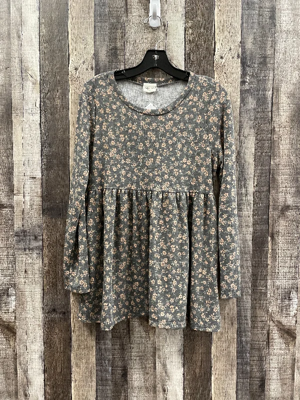 Fantastic Offers Top Long Sleeve By Lovely Melody In Floral Print, Size: S
