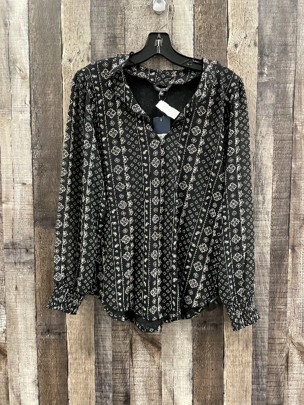 Early Access Top Long Sleeve By Lucky Brand In Multi-colored, Size: S