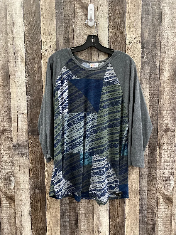 Discount Days Top Long Sleeve By Lularoe In Multi-colored, Size: 3x