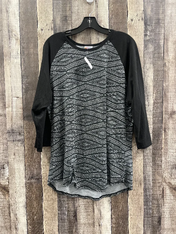 Shop and Save Top Long Sleeve By Lularoe In Navy, Size: 2x