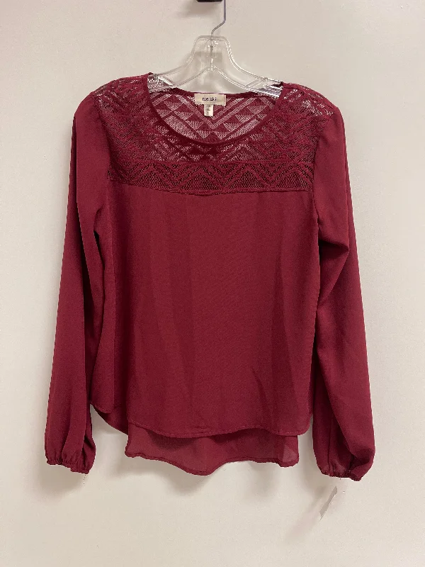 New Deals Top Long Sleeve By Meraki In Red, Size: S