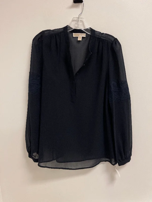 Savings Event Top Long Sleeve By Michael By Michael Kors In Navy, Size: S