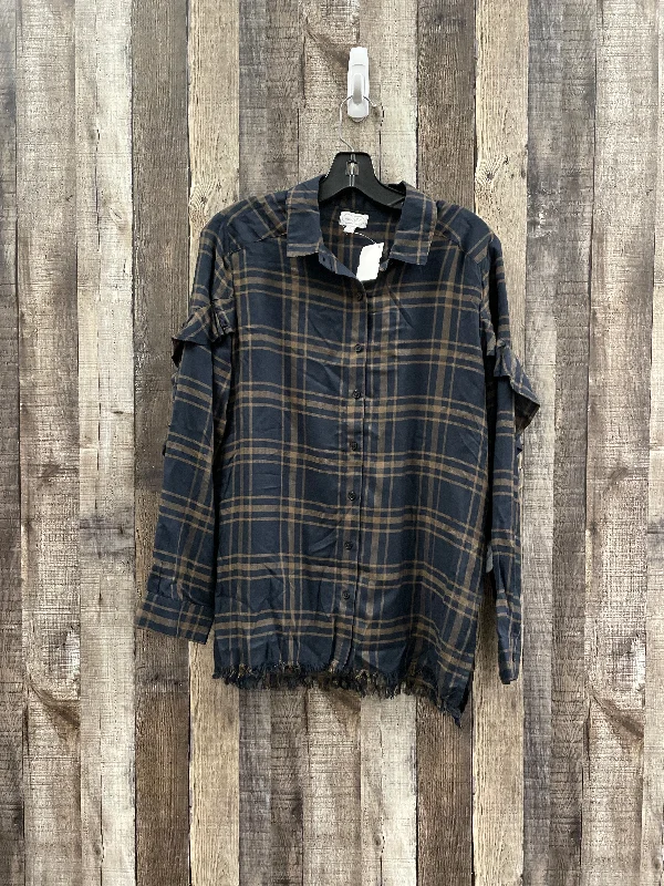 New Markdowns Top Long Sleeve By Mudpie In Multi-colored, Size: S