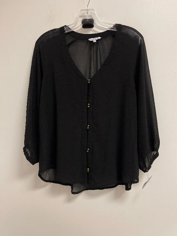 Value Deals Top Long Sleeve By Naked Zebra In Black, Size: L