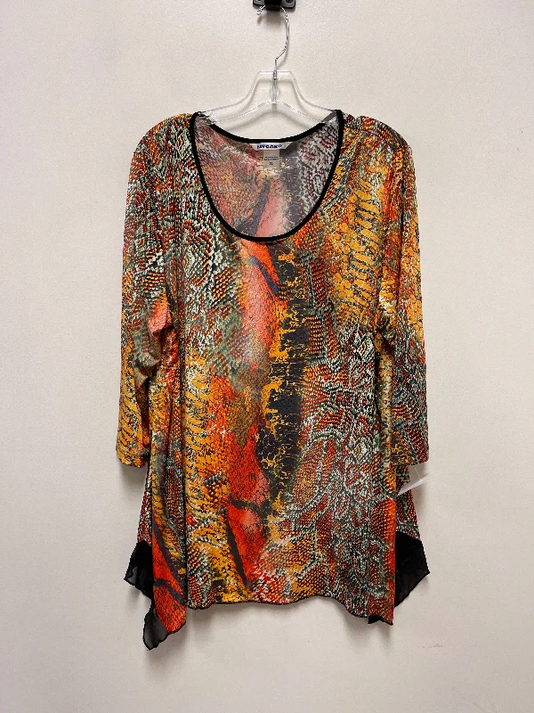 New Deals Top Long Sleeve By Nygard Peter In Multi-colored, Size: 2x