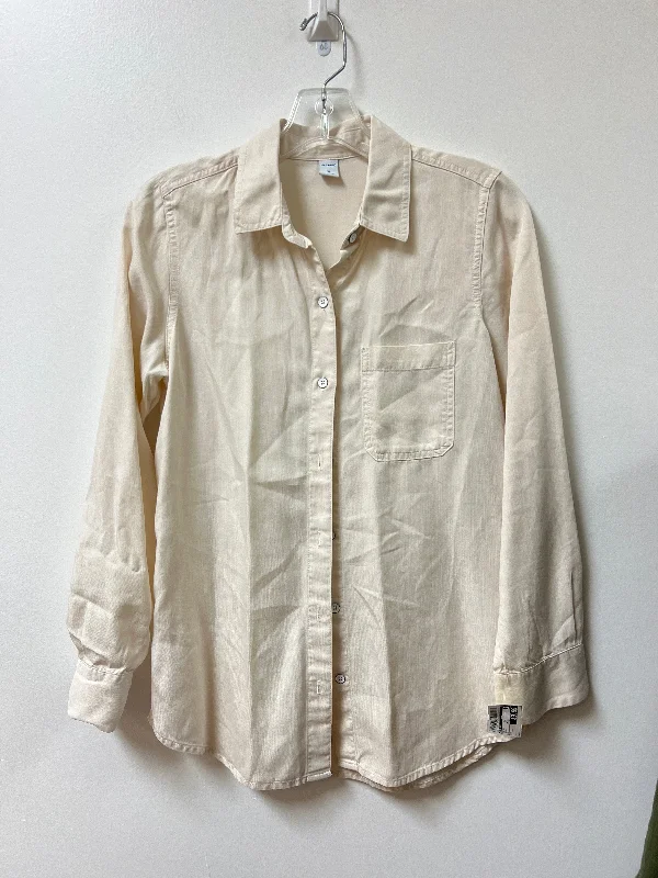 Exclusive Preview Top Long Sleeve By Old Navy In Cream, Size: Xs