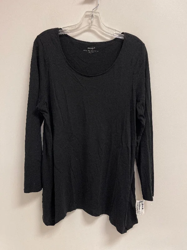 Unbeatable Prices Top Long Sleeve By Pure Jill In Black, Size: L
