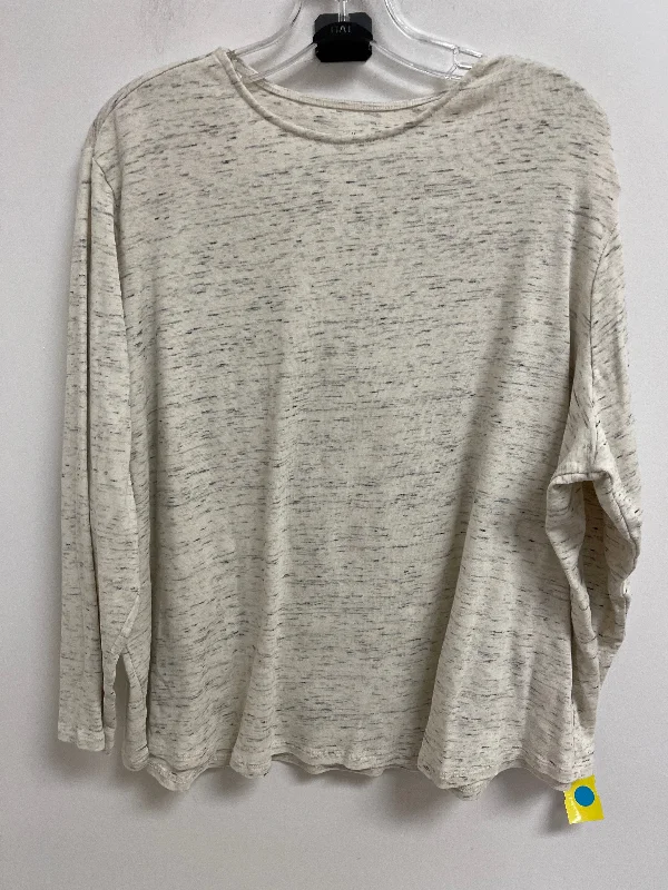 Super Sale Top Long Sleeve By Pure Jill In Cream, Size: 2x