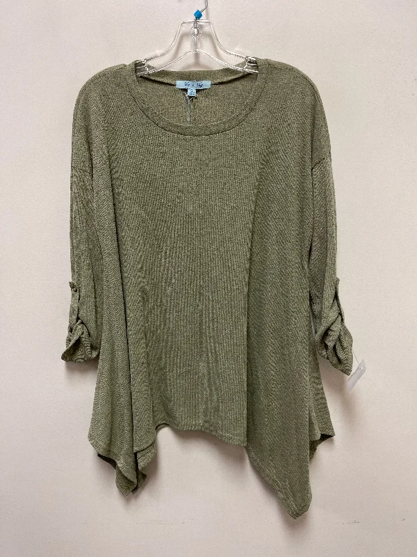 YEAR-End Sale Top Long Sleeve By She + Sky In Green, Size: S