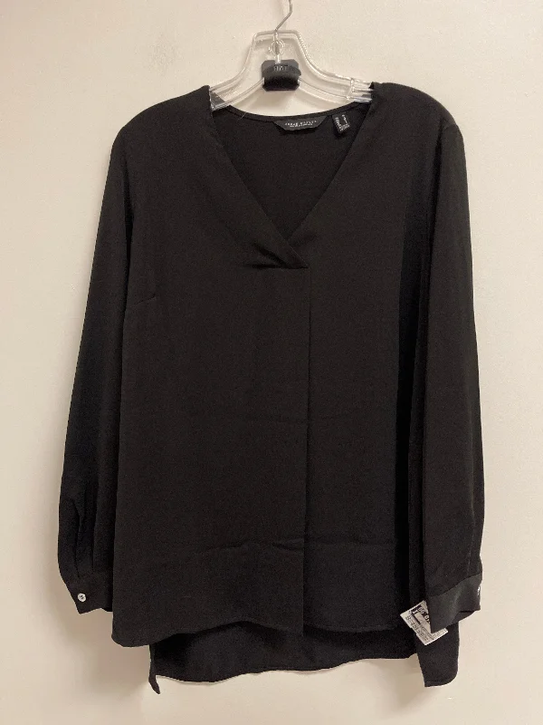 Stock Clearance Top Long Sleeve By Susan Graver In Black, Size: M