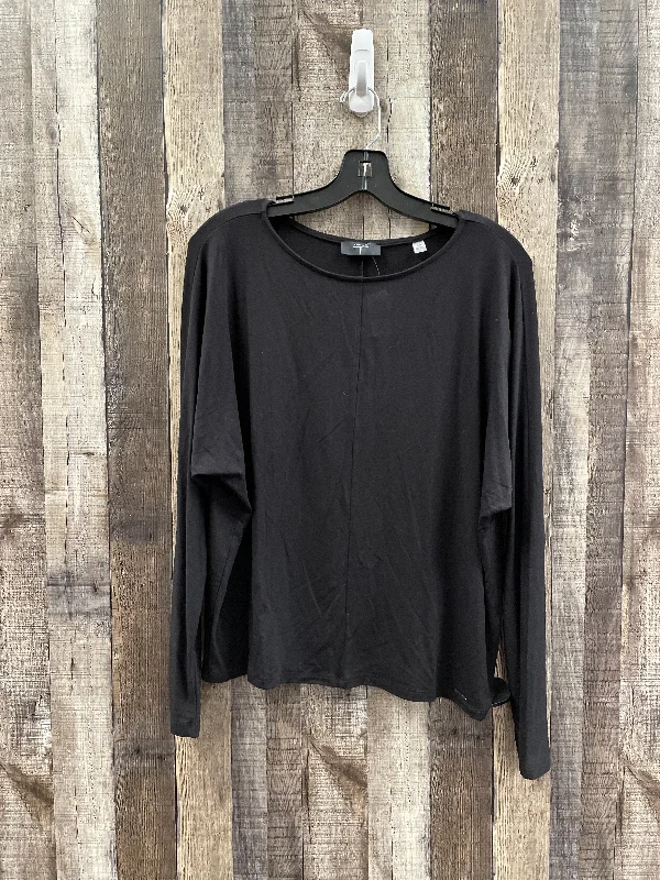 Super Sale Top Long Sleeve By Tahari By Arthur Levine In Black, Size: L