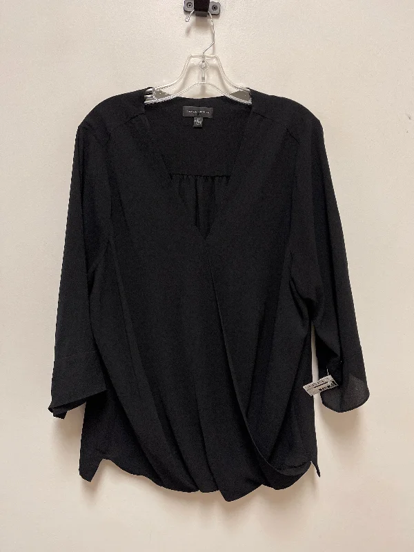 Deal of the Week Top Long Sleeve By Talbots In Black, Size: 3x