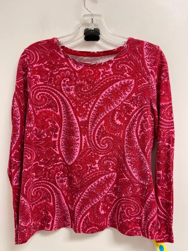 Super Savings Top Long Sleeve By Talbots In Red, Size: L