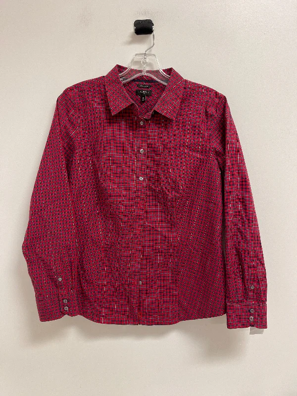 Act Now Top Long Sleeve By Talbots In Red, Size: Mp