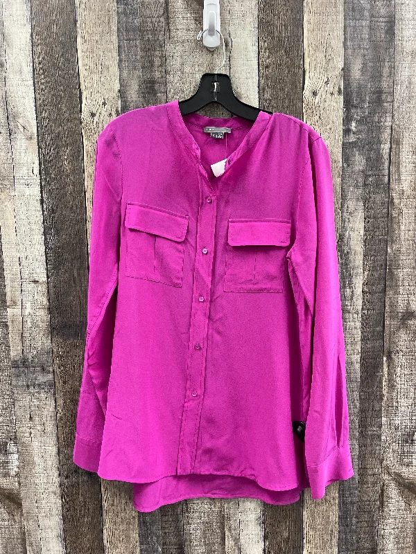 Deal Dash Top Long Sleeve By Vince In Purple, Size: M