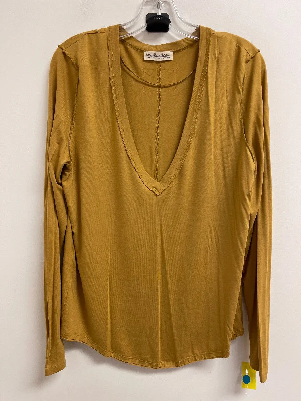 Last Chance Top Long Sleeve By We The Free In Yellow, Size: L