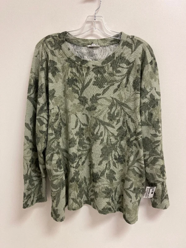 Deal Alert Top Long Sleeve By West Bound In Green, Size: L
