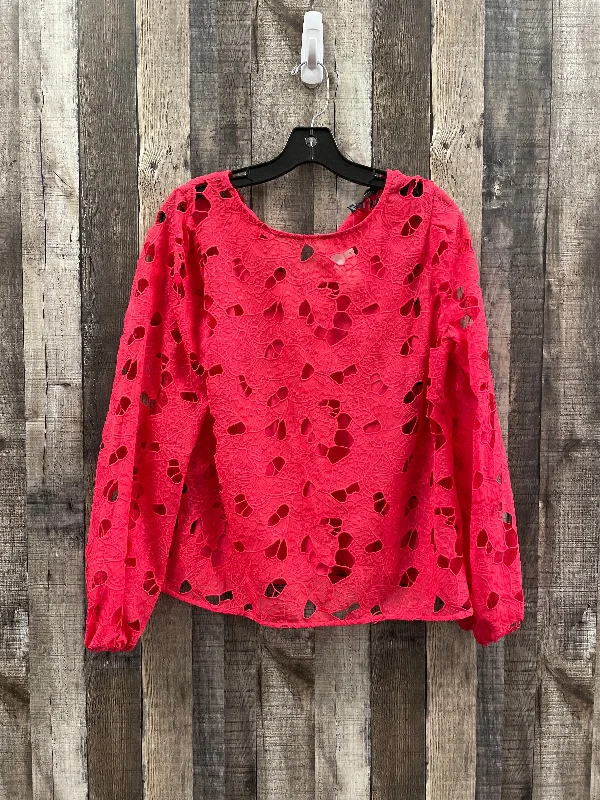 Holiday Sale Top Long Sleeve By White House Black Market In Red, Size: M