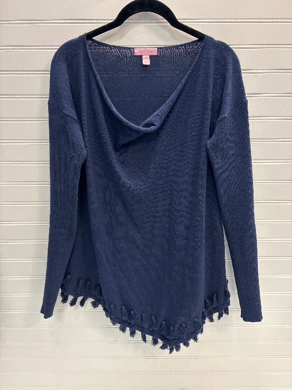 Lowest Price Top Long Sleeve Designer By Lilly Pulitzer In Navy, Size: Xs