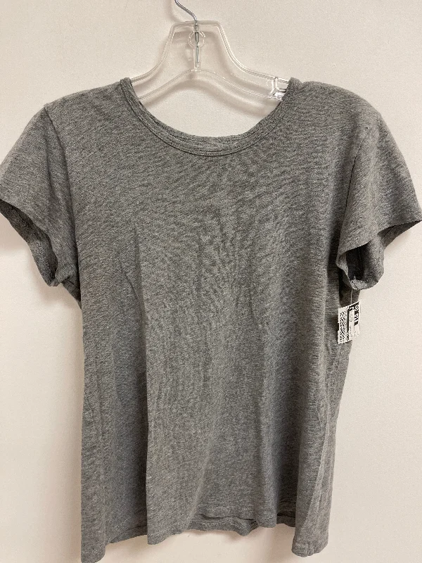 Deal Mania Top Short Sleeve Basic By J. Crew In Grey, Size: S