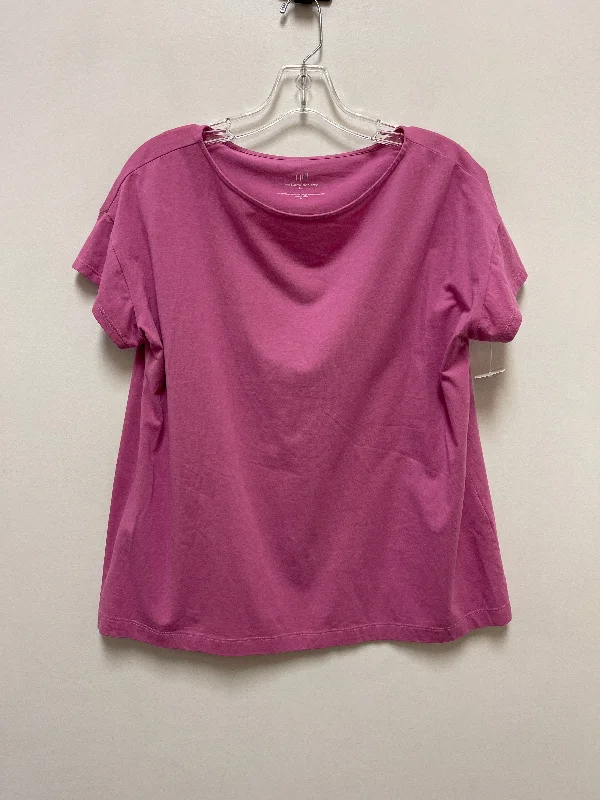 Best Seller Top Short Sleeve Basic By J. Jill In Purple, Size: M