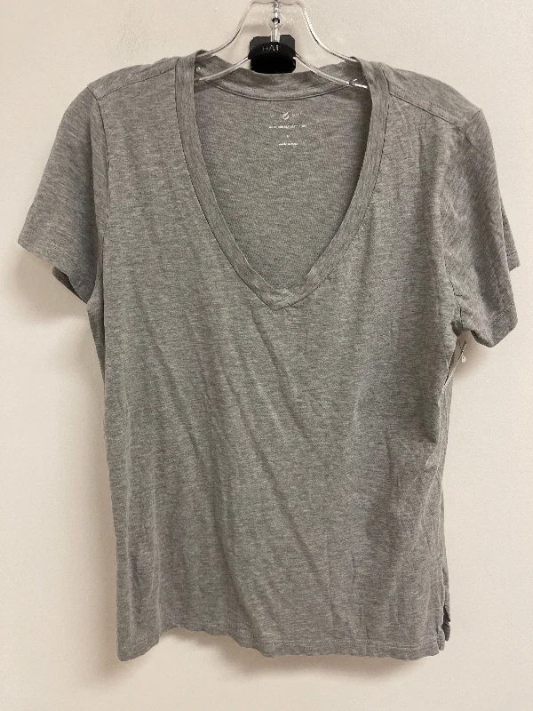 Incredible Offers Top Short Sleeve Basic By Lou And Grey In Grey, Size: M