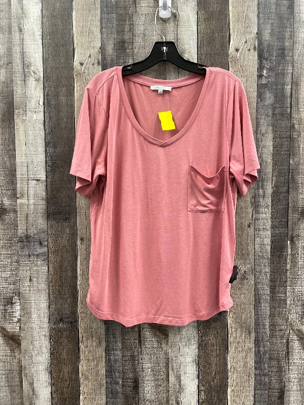 Buy More, Save More Top Short Sleeve Basic By Love Tree In Pink, Size: L