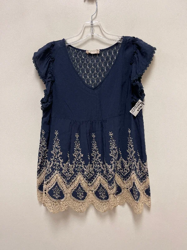 Hot Deal Top Short Sleeve By Altard State In Blue, Size: L