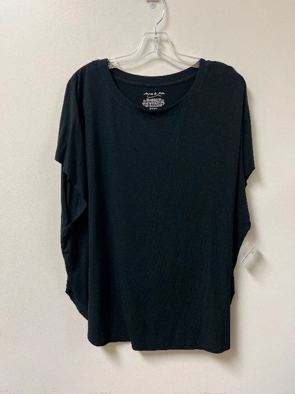 Low Prices Top Short Sleeve By Anna & Ava In Black, Size: Osfm