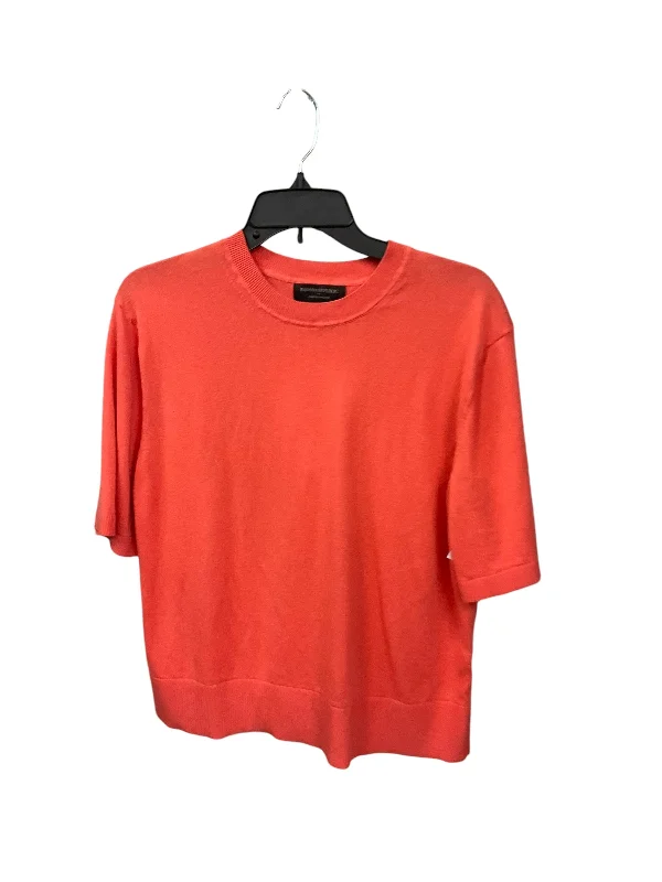 Price Drop Alert Top Short Sleeve By Banana Republic In Orange, Size: S