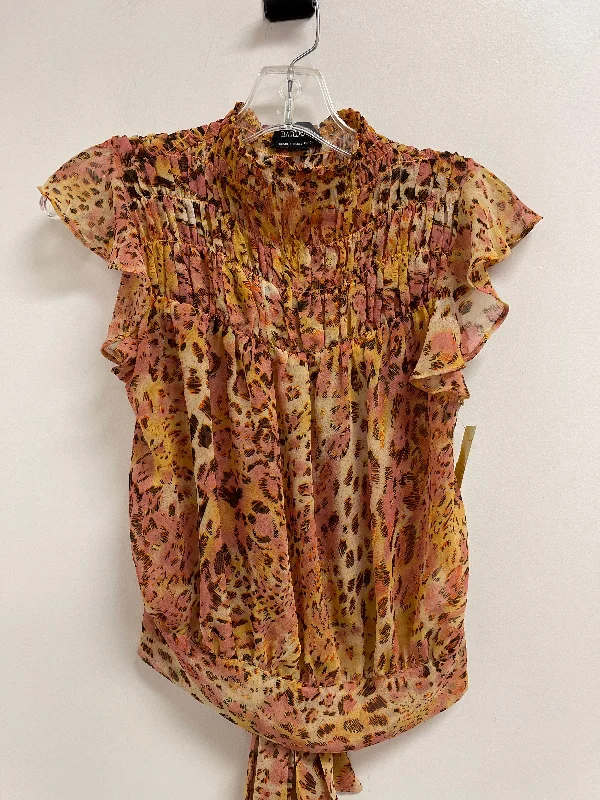 Fantastic Deals Top Short Sleeve By Bardot In Pink & Yellow, Size: Xs