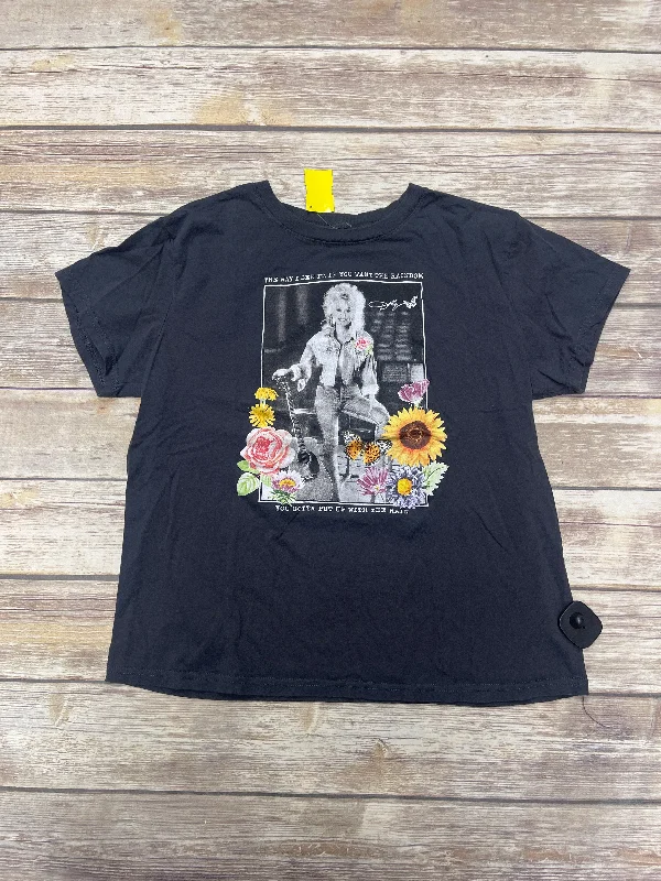 Lowest Price Top Short Sleeve By Cme In Grey, Size: L