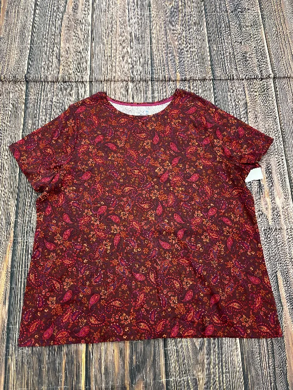 Overstock Sale Top Short Sleeve By Croft And Barrow  Size: 2x
