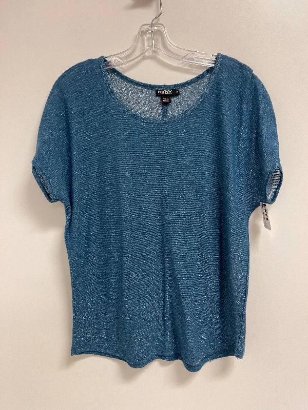 Steals and Deals Top Short Sleeve By Dkny In Blue, Size: M