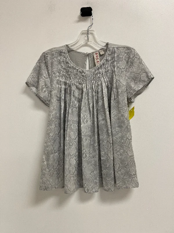 Low Prices Top Short Sleeve By Dolan Left Coast In Snakeskin Print, Size: Xs
