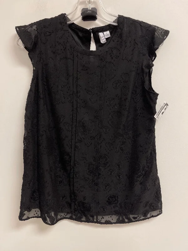 Best Bargains Top Short Sleeve By Elle In Black, Size: S