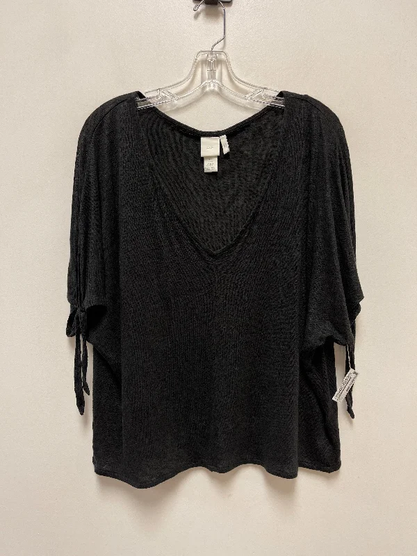 Best Bargains Top Short Sleeve By H&m In Grey, Size: L