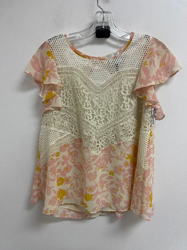 Closeout Sale Top Short Sleeve By Hd In Paris In Floral Print, Size: Xs