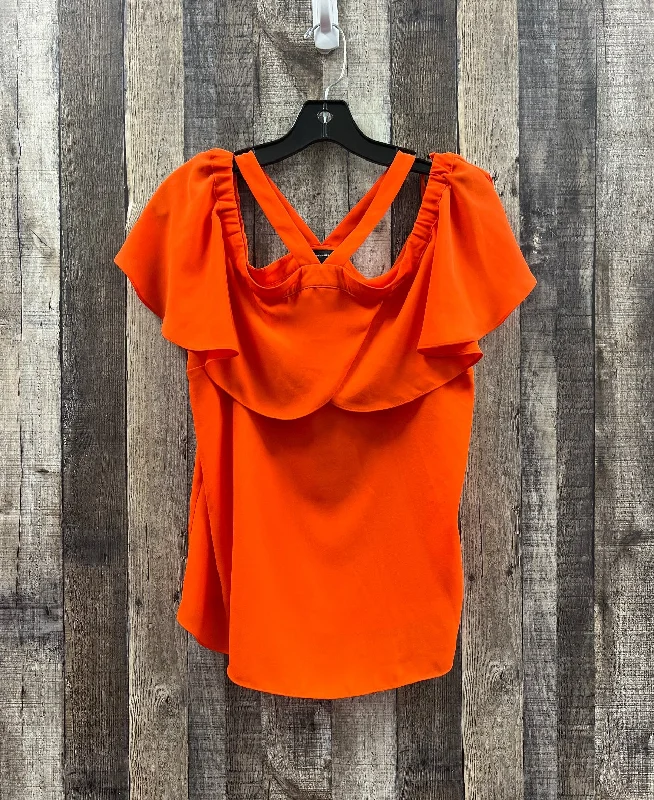 Special Savings Top Short Sleeve By International Concepts In Orange, Size: M