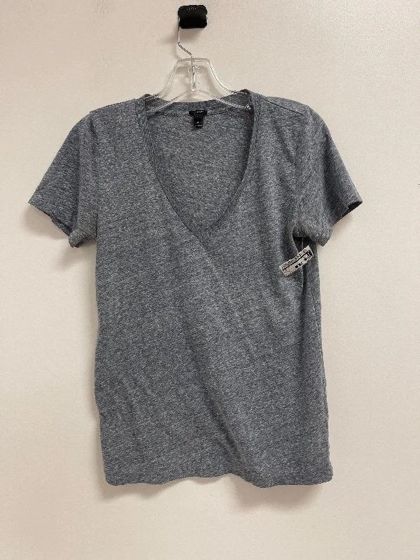 Season Finale Sale Top Short Sleeve By J. Crew In Grey, Size: S