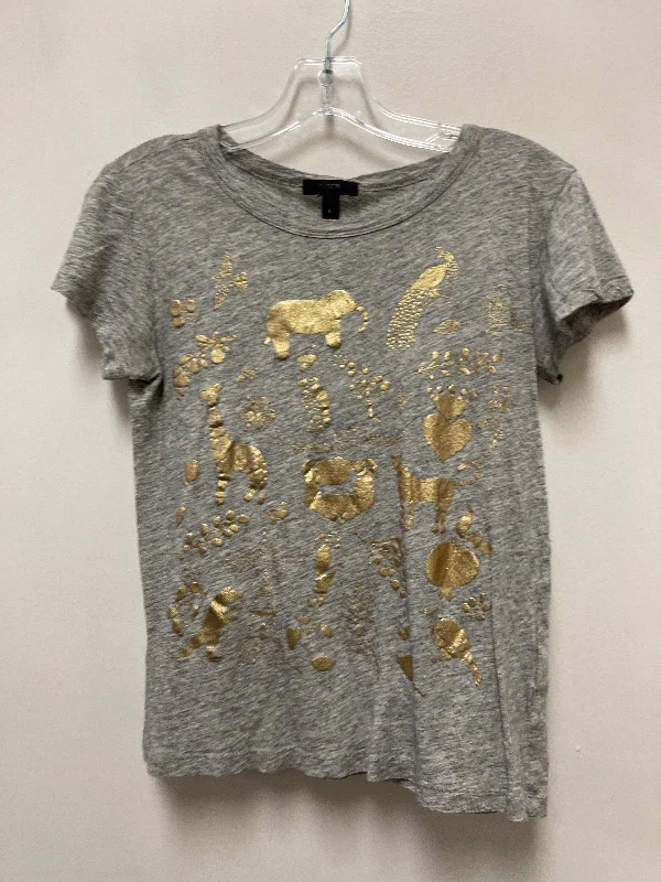 Deal Mania Top Short Sleeve By J. Crew In Grey, Size: S