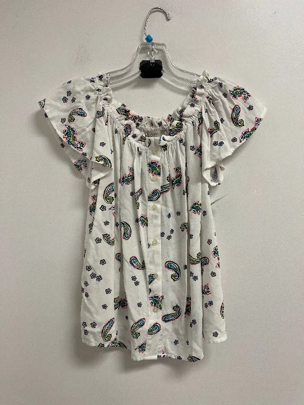 Price Rollback Top Short Sleeve By Loft In White, Size: S