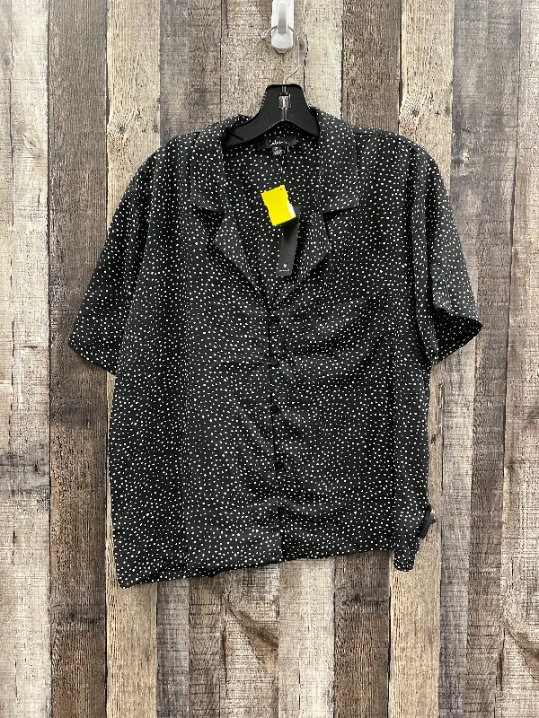Big Discounts Top Short Sleeve By Lulus In Polkadot Pattern, Size: Xl