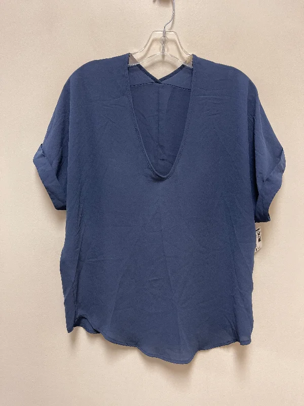 Buy More, Save More Top Short Sleeve By Lush In Blue, Size: S