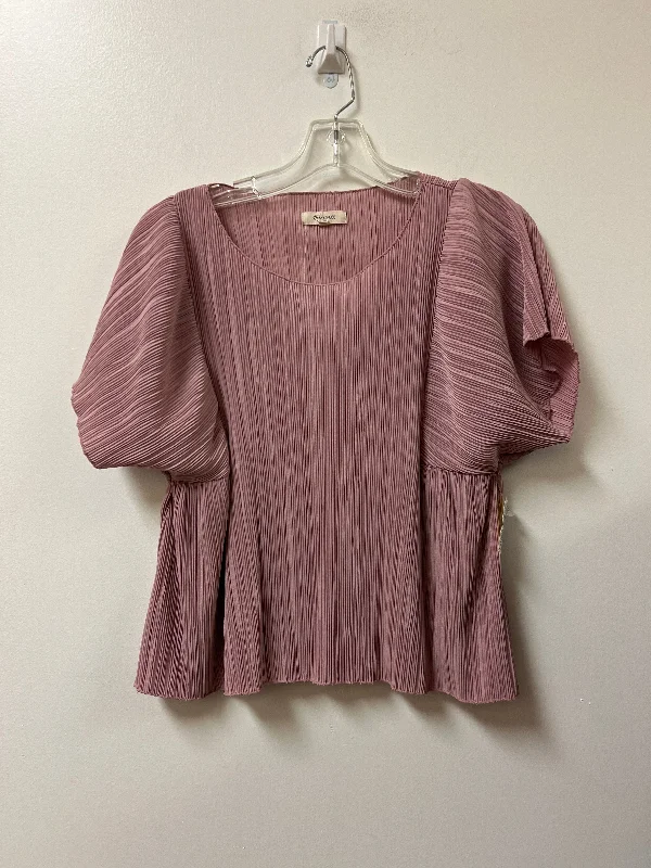 Act Now Top Short Sleeve By Madewell In Purple, Size: S