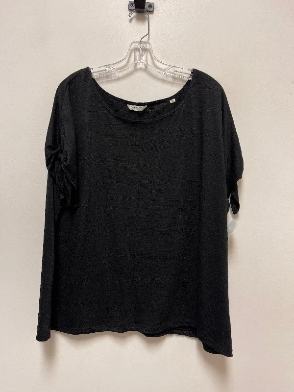 Grand Opening Sale Top Short Sleeve By Max Studio In Black, Size: 2x