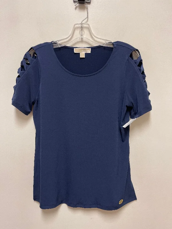 Act Fast Top Short Sleeve By Michael By Michael Kors In Navy, Size: S