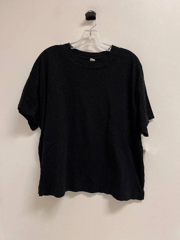Unmissable Offer Top Short Sleeve By Old Navy In Black, Size: 2x