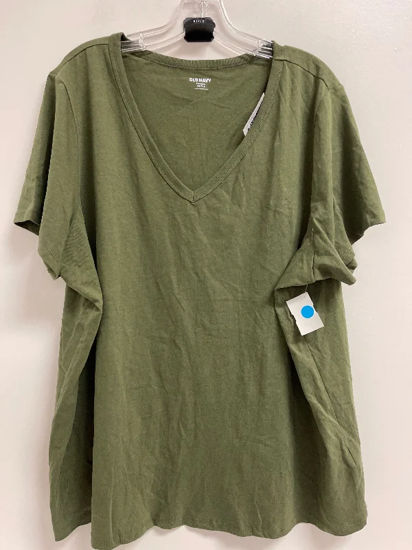 Great Deals Top Short Sleeve By Old Navy In Green, Size: 2x