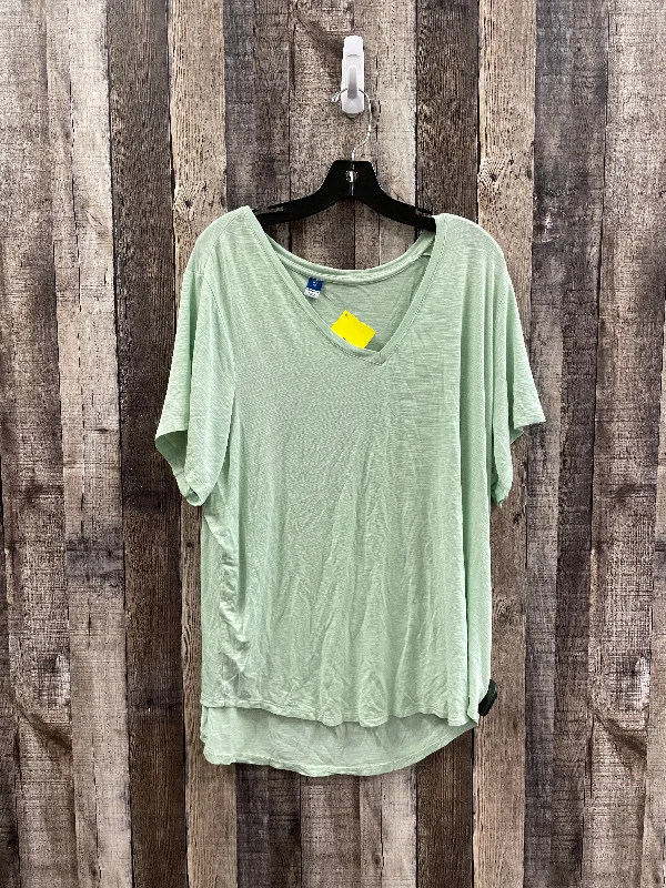 Daily Specials Top Short Sleeve By Old Navy In Green, Size: 2x